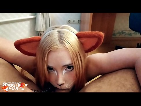 ❤️ Kitsune gbe dick ati pẹlu ni ẹnu rẹ ❤ Ibalopo ❌️❤